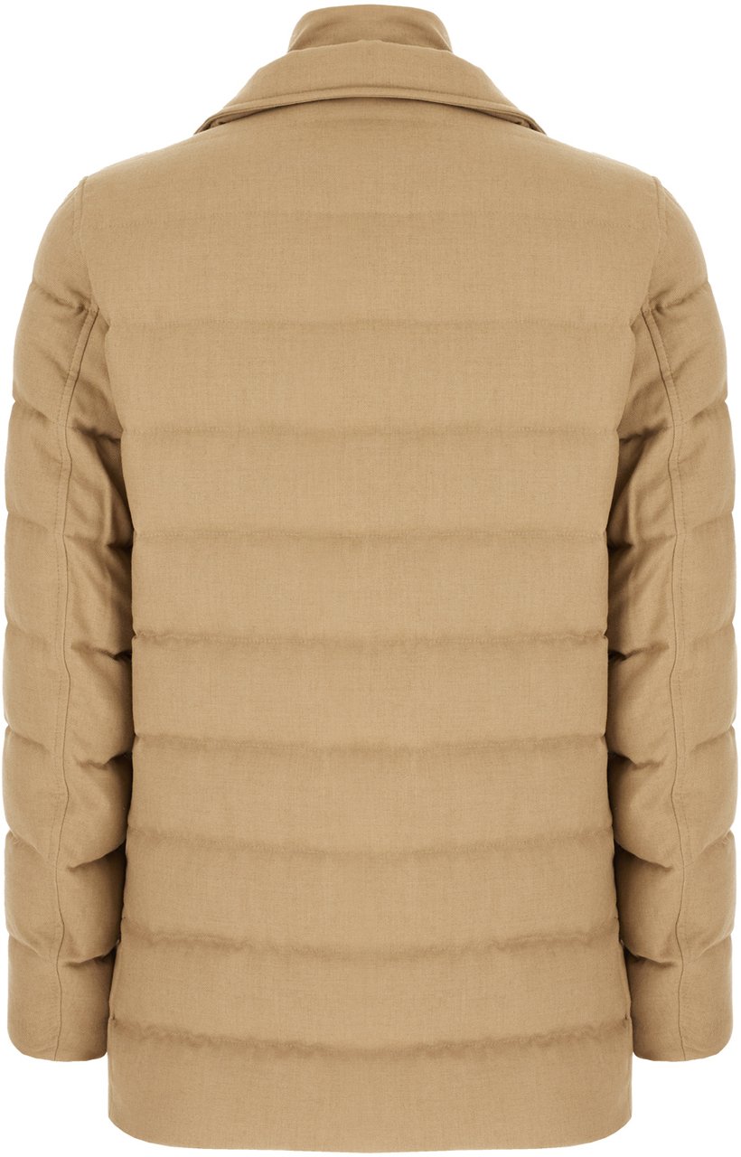 Herno Herno Beige viscose blend padded jacket Beige