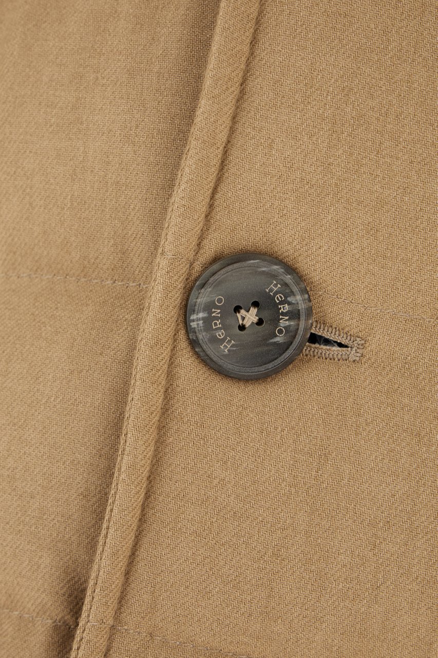 Herno Herno Beige viscose blend padded jacket Beige