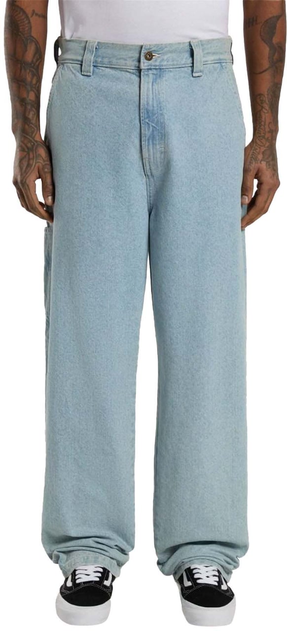 Dickies Madison Denim Baggy Jeans vintage Aged Blue Blauw