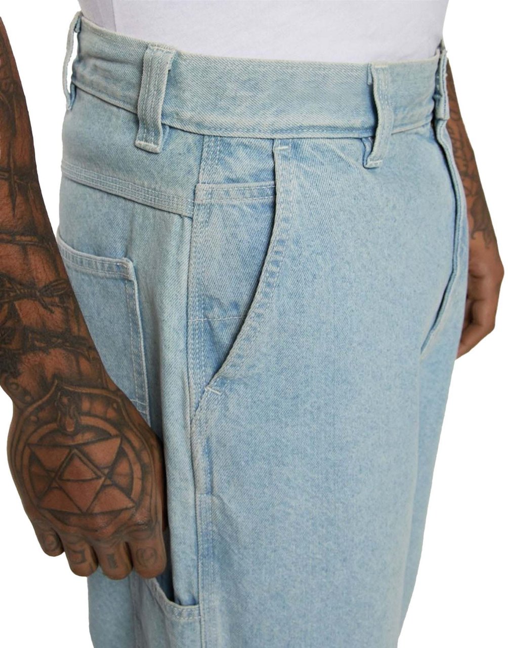 Dickies Madison Denim Baggy Jeans vintage Aged Blue Blauw