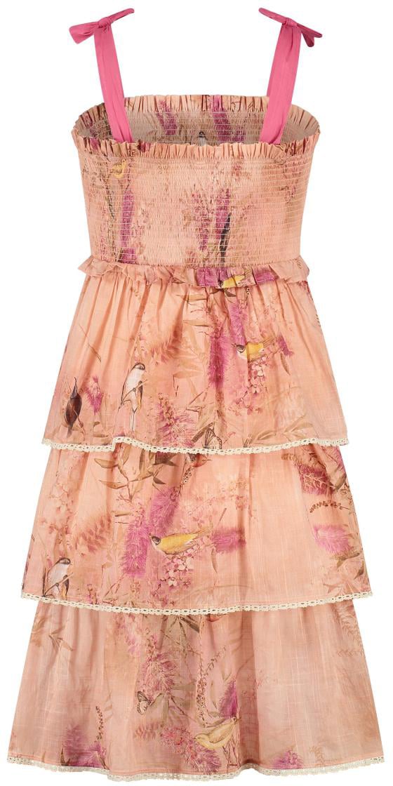 Zimmermann Cascadian Kids Tiered Dress Roze