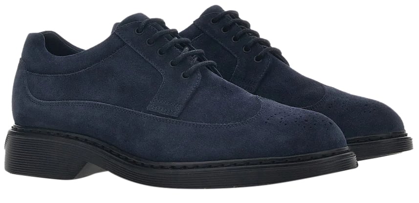 HOGAN Scarpe Derby Blu H393 Blauw