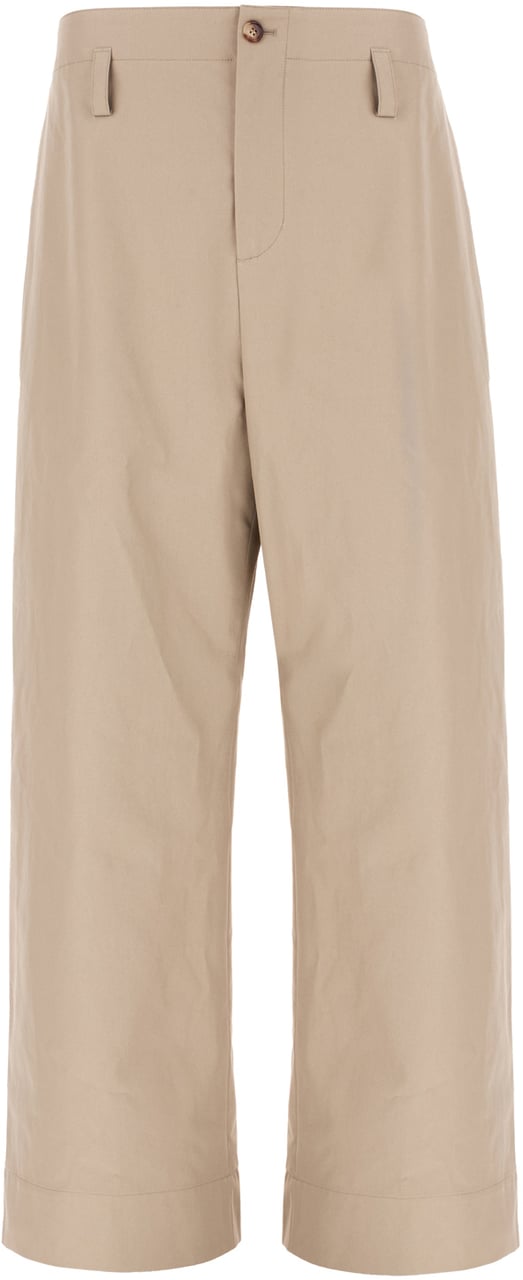 Alexander McQueen Alexander McQueen Dove grey cotton pants Grijs