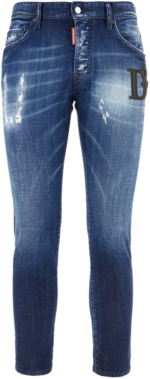 Dsquared2 Dsquared2 Stretch denim Skater Jean jeans Blauw