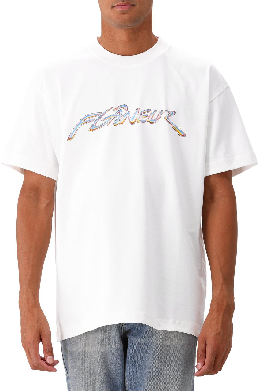 FLÂNEUR Chrome T-Shirt | White Wit