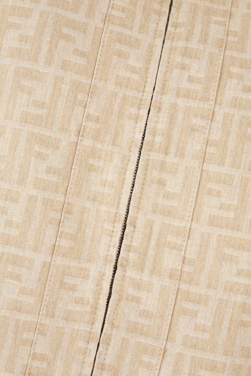 Fendi Fendi Sand cotton blend jacket Neutraal