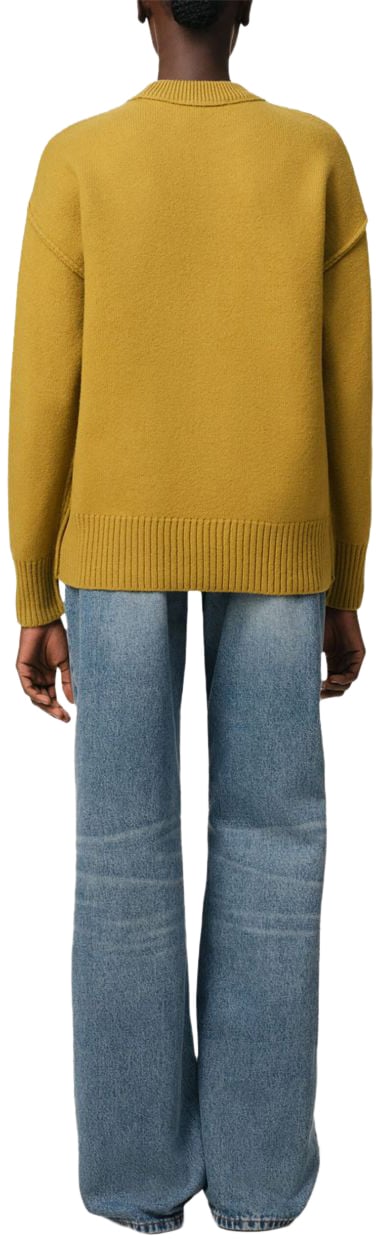 AMI Paris Sweaters Yellow Geel