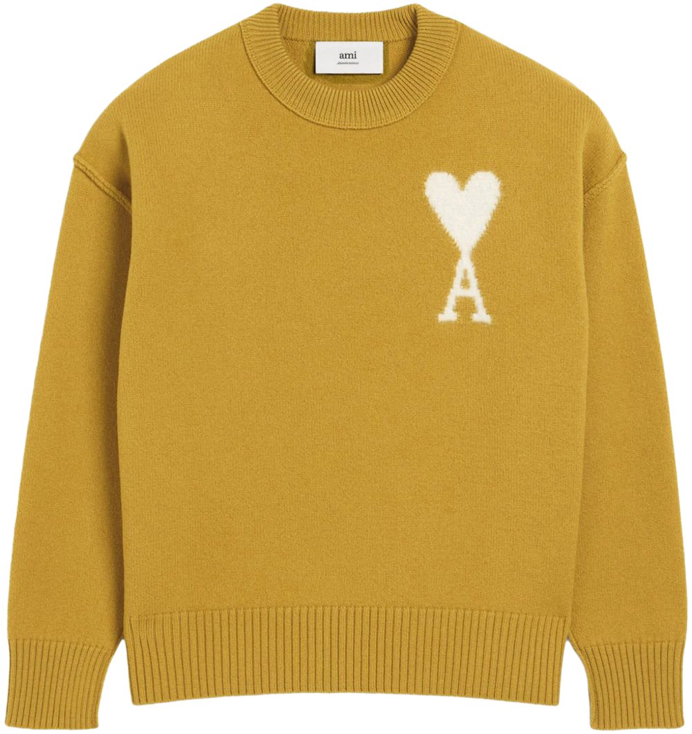 AMI Paris Sweaters Yellow Geel
