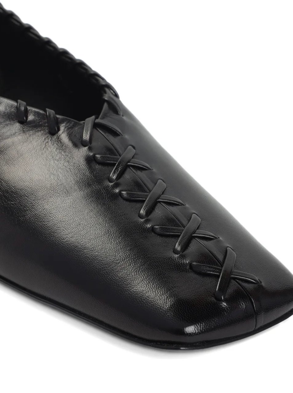 Jil Sander Ballerina Black Silver Zwart