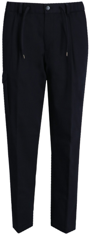 Herno Trousers Blue Blauw