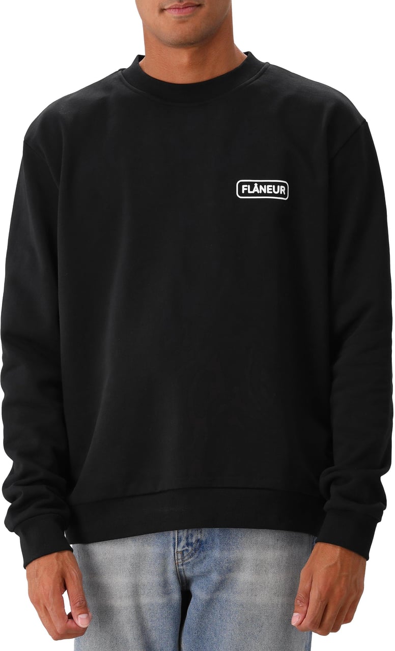 FLÂNEUR Metropolis Sweater | Black Zwart