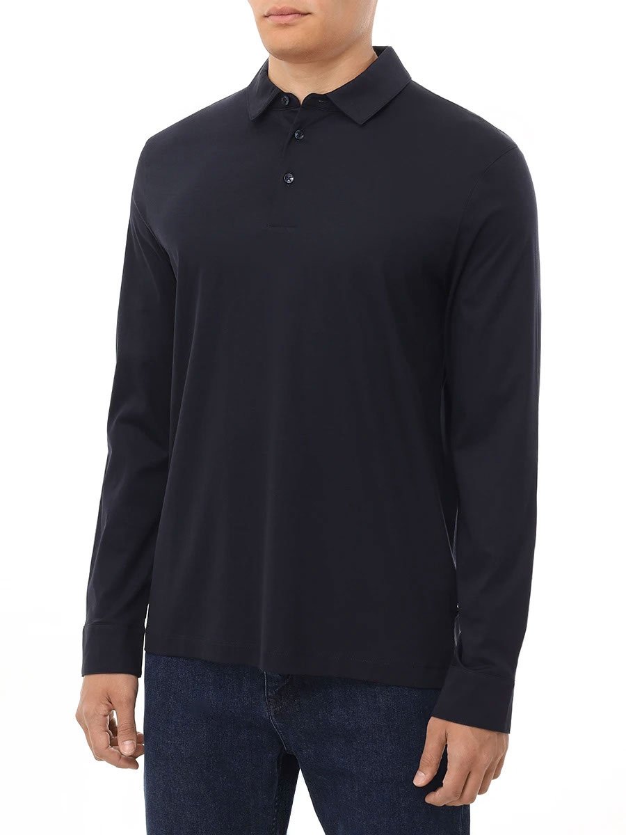 Boss Pleins Polo Blauw