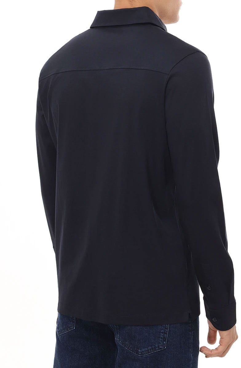 Boss Pleins Polo Blauw