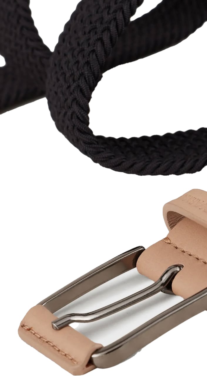 Emporio Armani Cintura Elastica Intreccio Zwart