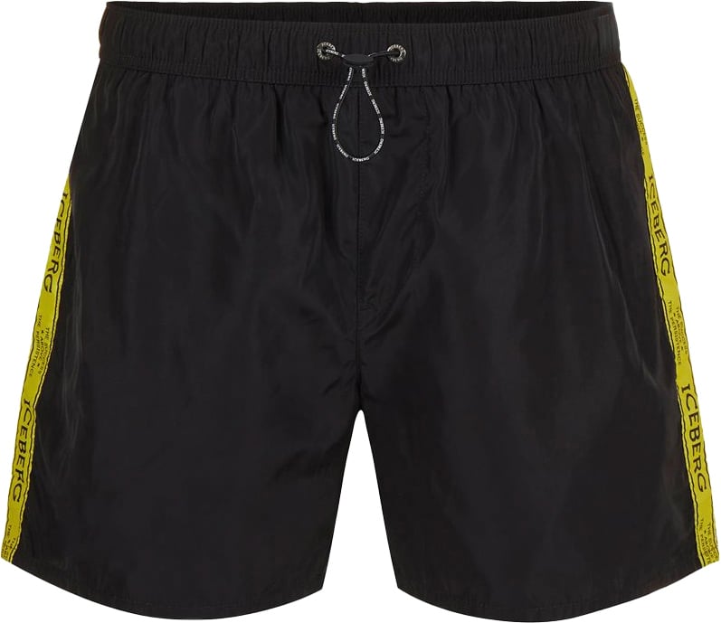 Iceberg Short Boardshort Tape Black Zwart