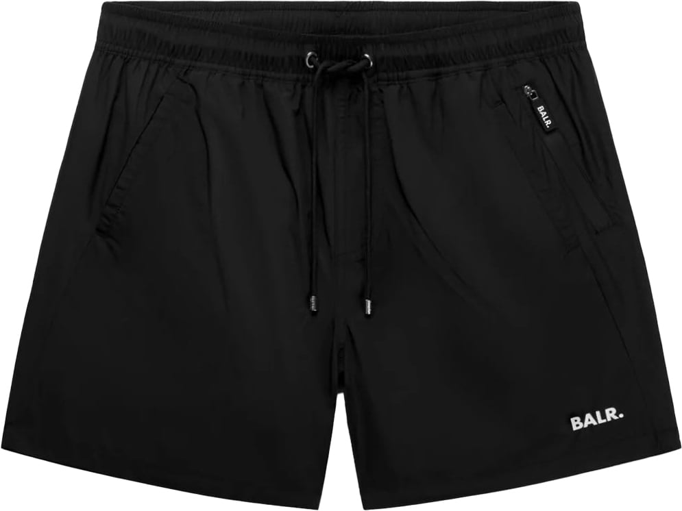 BALR Classic Swim Shorts Jet Black Zwart