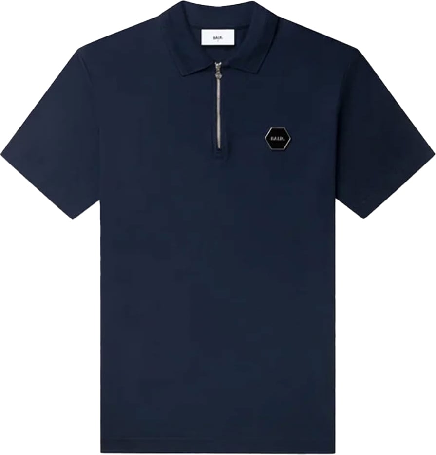 BALR Hex-Series Polo Space Navy Blauw