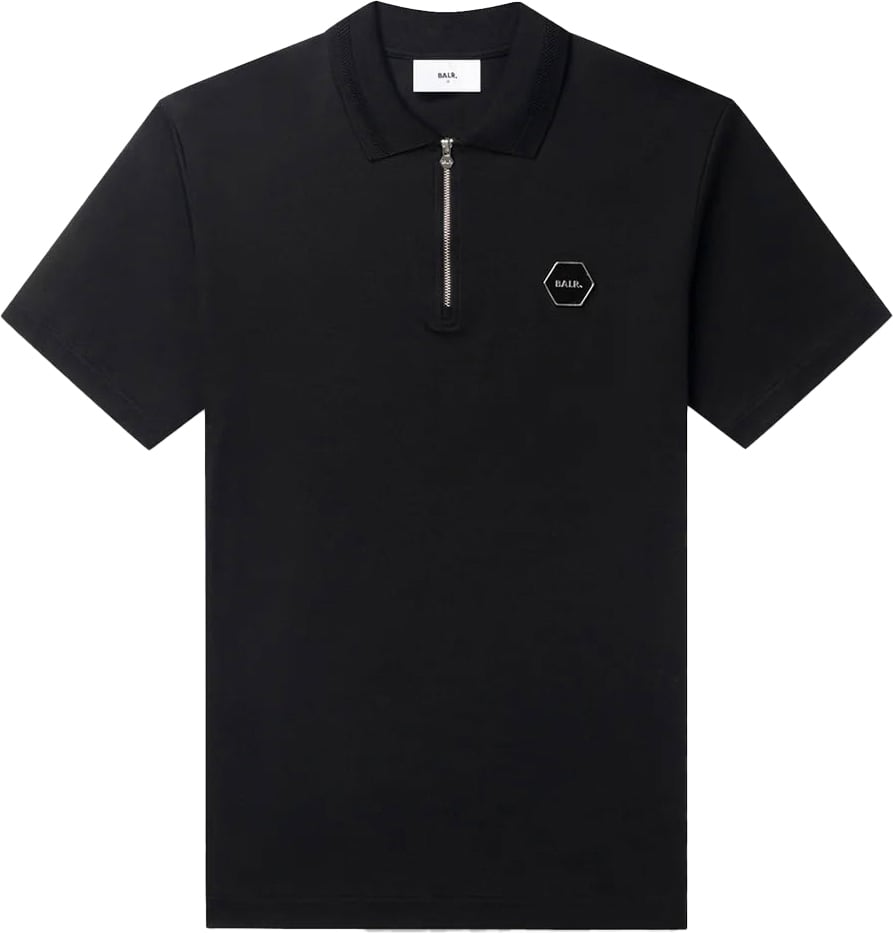 BALR Hex-Series Polo Jet Black Zwart