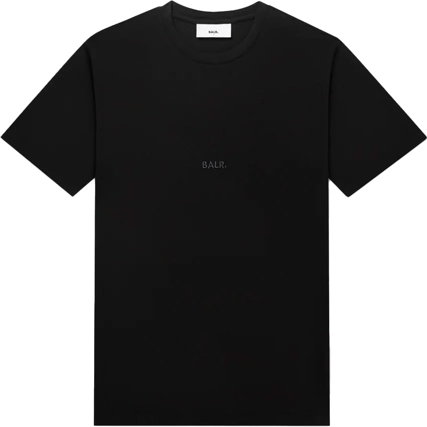 BALR Logo Slim T-Shirt Lt Jet Black Zwart