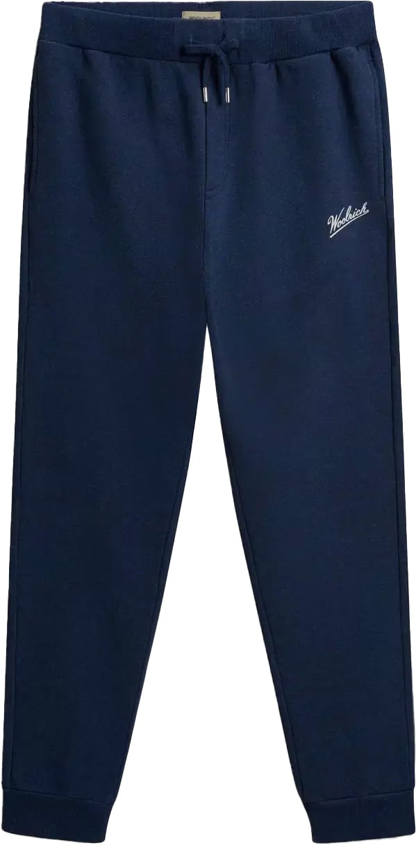 Woolrich Mouline Sweatpants Melton Blue Blauw