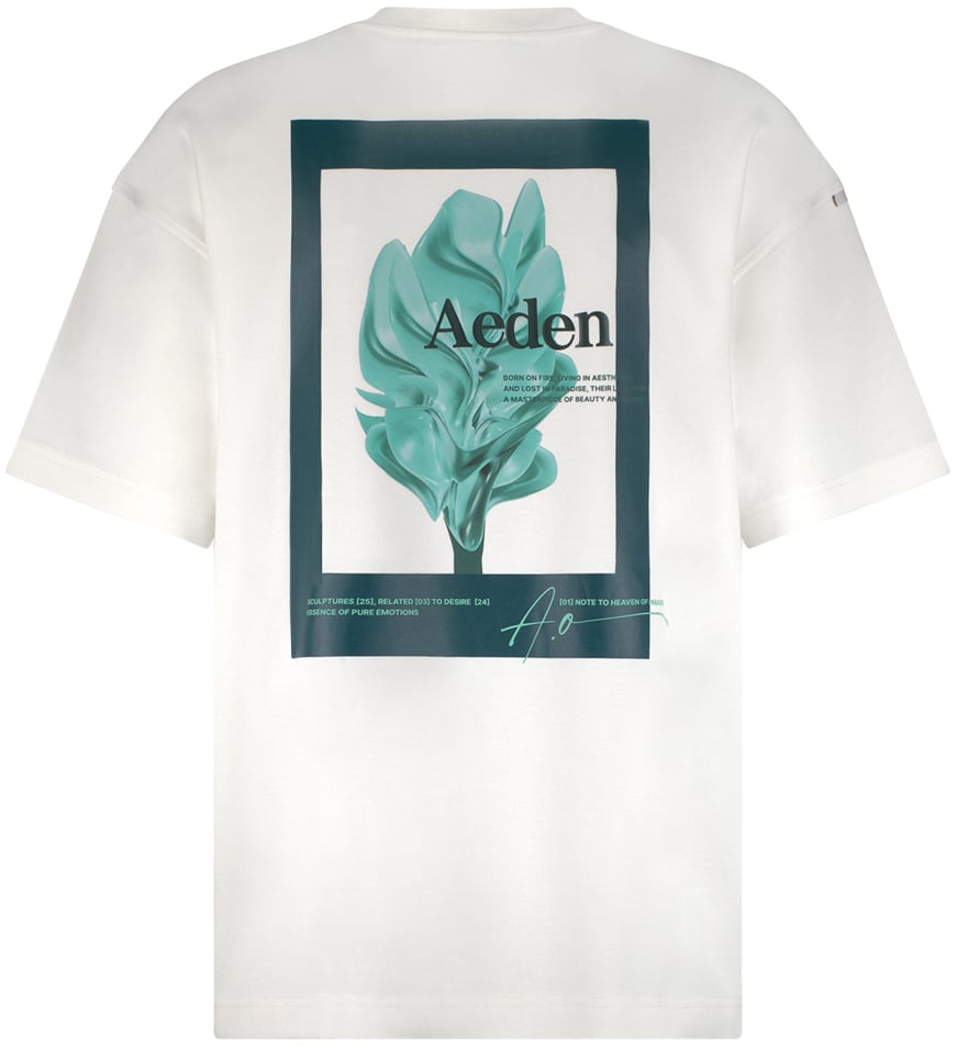 Aeden Morph Tee Off White Wit