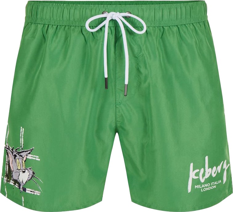 Iceberg Swimshort Tom Green Groen