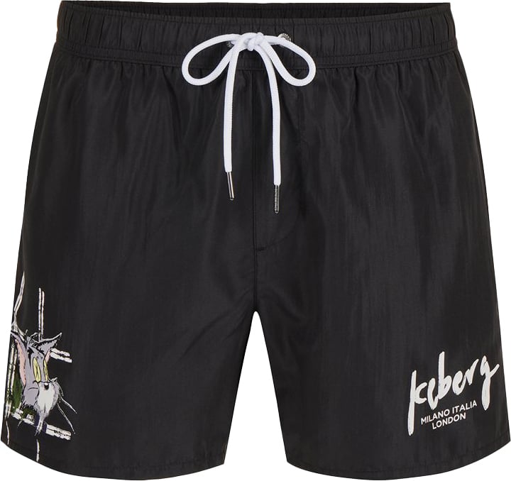 Iceberg Swimshort Tom Black Zwart