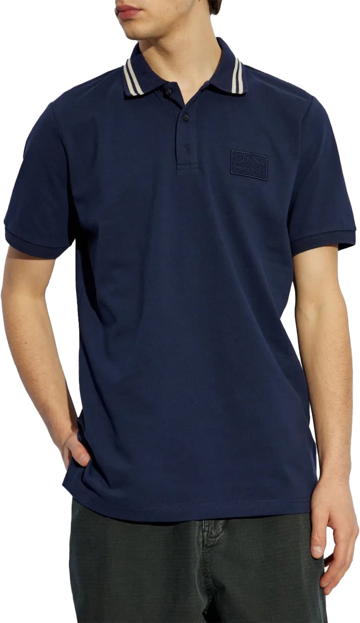 Iceberg Polo Badge Navy Blauw