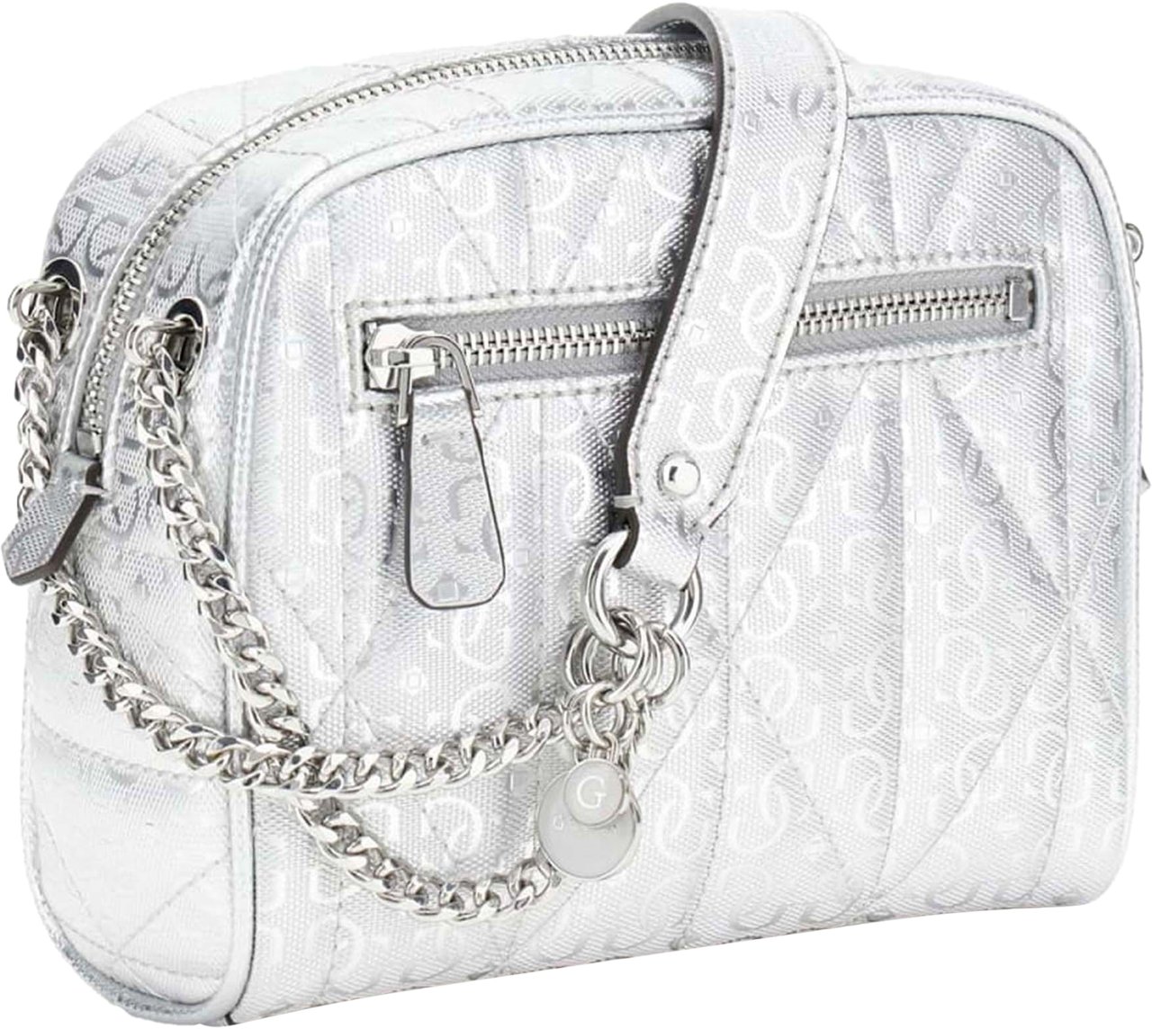 Guess Aldina Camera Tas Zilver