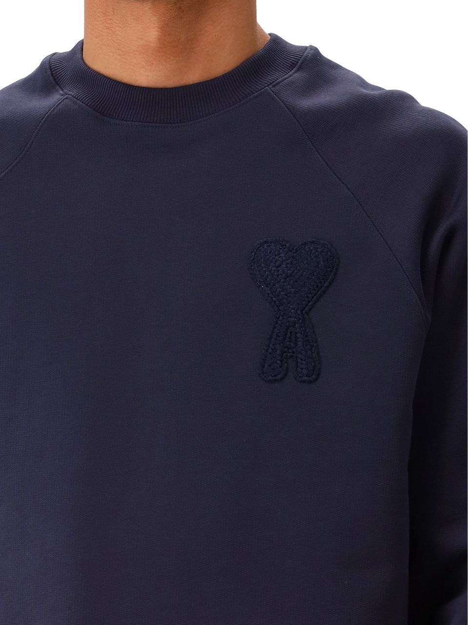 AMI Paris AMI Paris Sweater Blauw Heavy Loopback Blauw