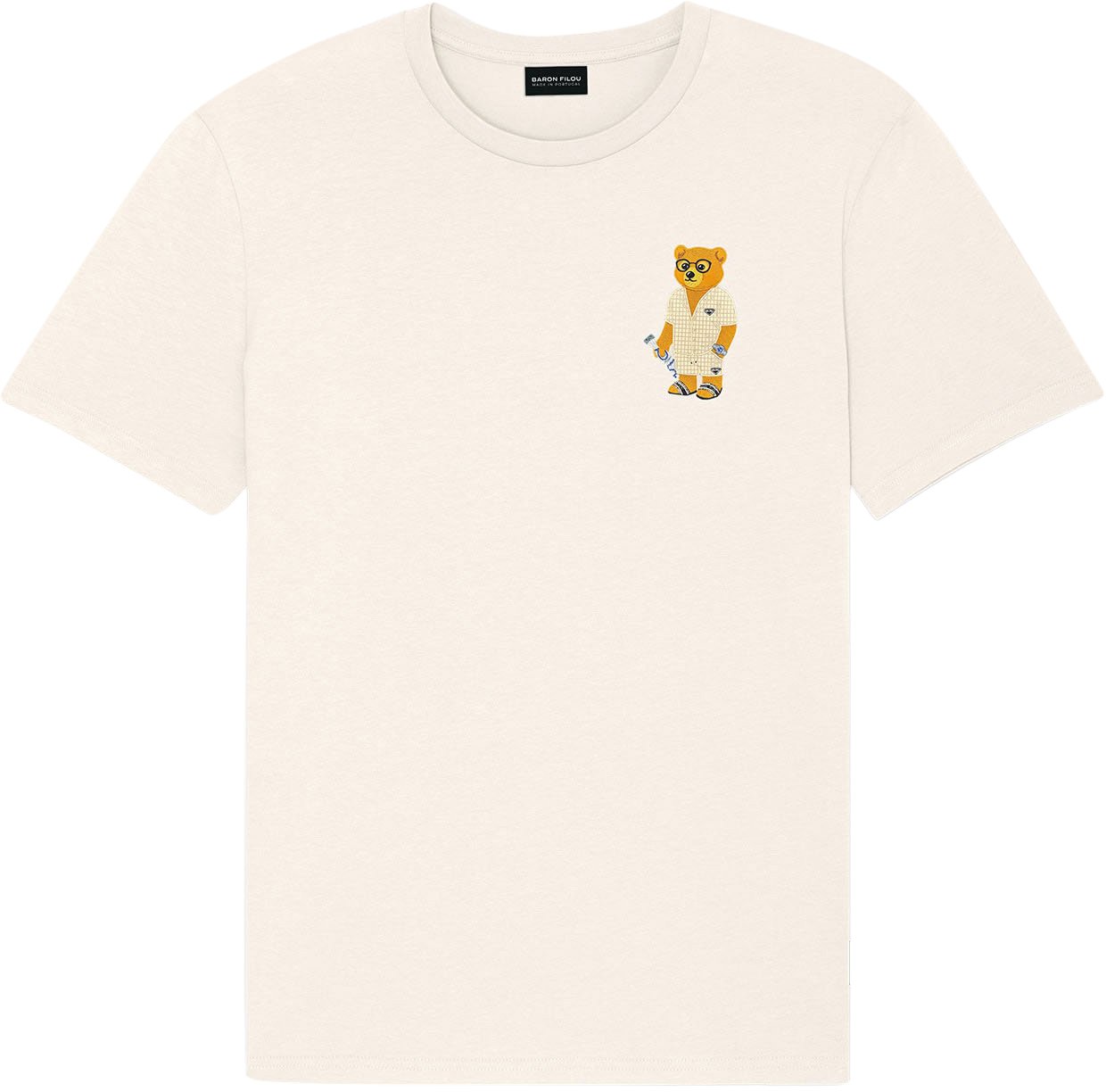 Baron Filou Embroidered Chestprint T-Shirt Filou CXIII. Wit