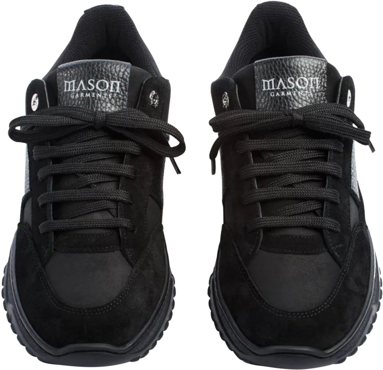 Mason Garments Heren Tia Runner Sneaker Zwart Zwart