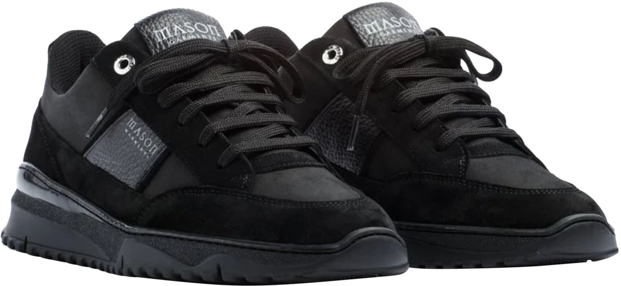 Mason Garments Heren Tia Runner Sneaker Zwart Zwart