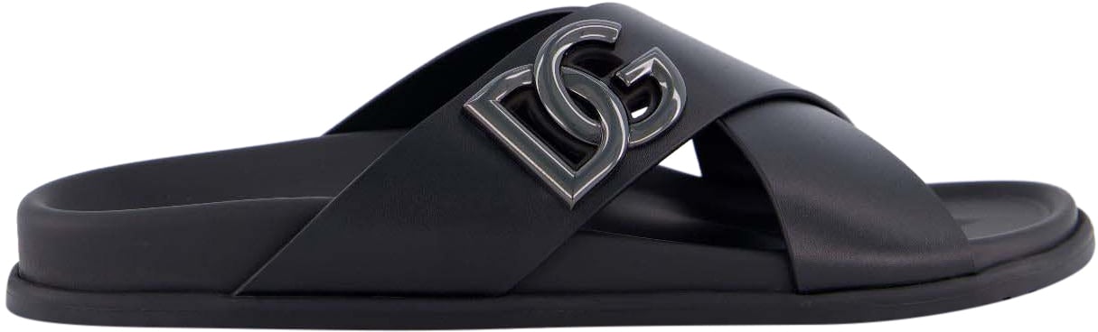 Dolce & Gabbana Heren Costiera Slipper Zwart Zwart