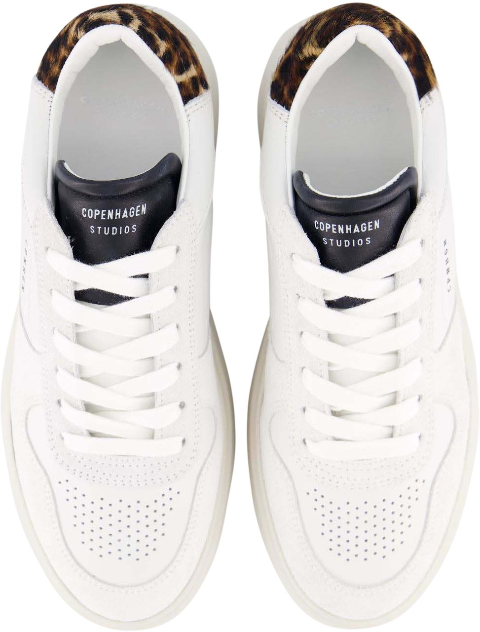 Copenhagen Dames CPH75 Sneaker White/Leopard Wit