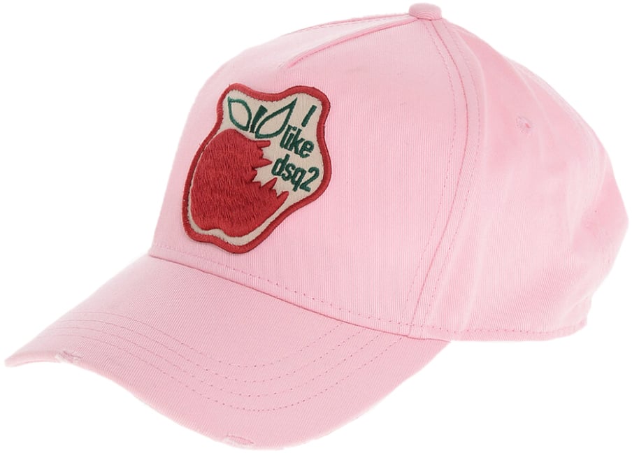 Dsquared2 Patch Logo Baseball Cap Roze