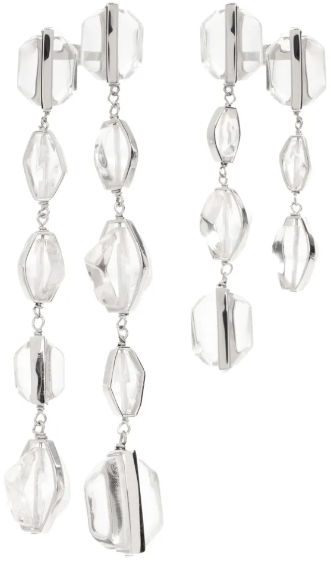 Jil Sander Gw13 Earrings 2 Silver Zilver