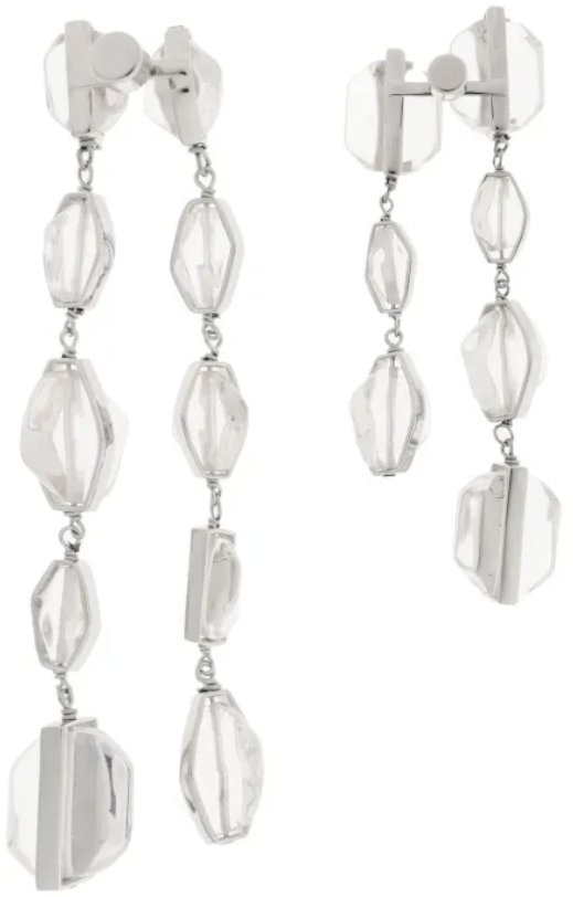Jil Sander Gw13 Earrings 2 Silver Zilver