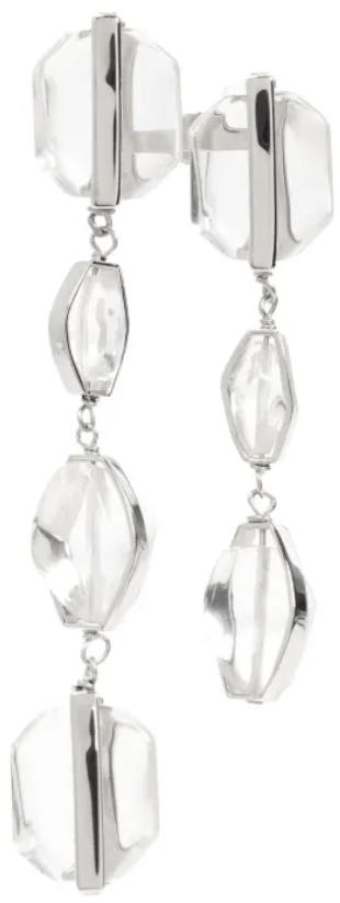 Jil Sander Gw13 Earrings 2 Silver Zilver
