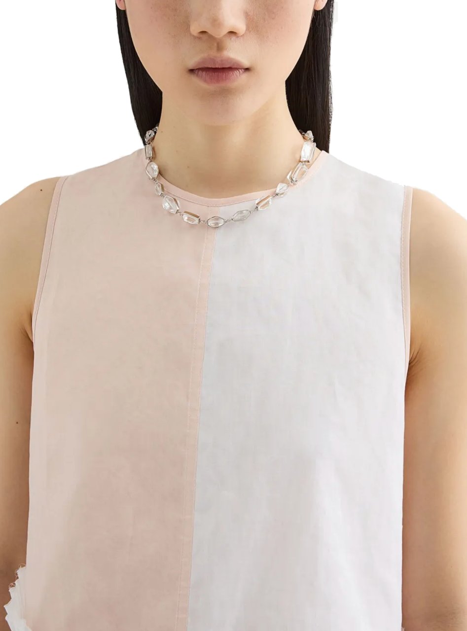 Jil Sander Gw13 Necklace 3 Pearl Zilver