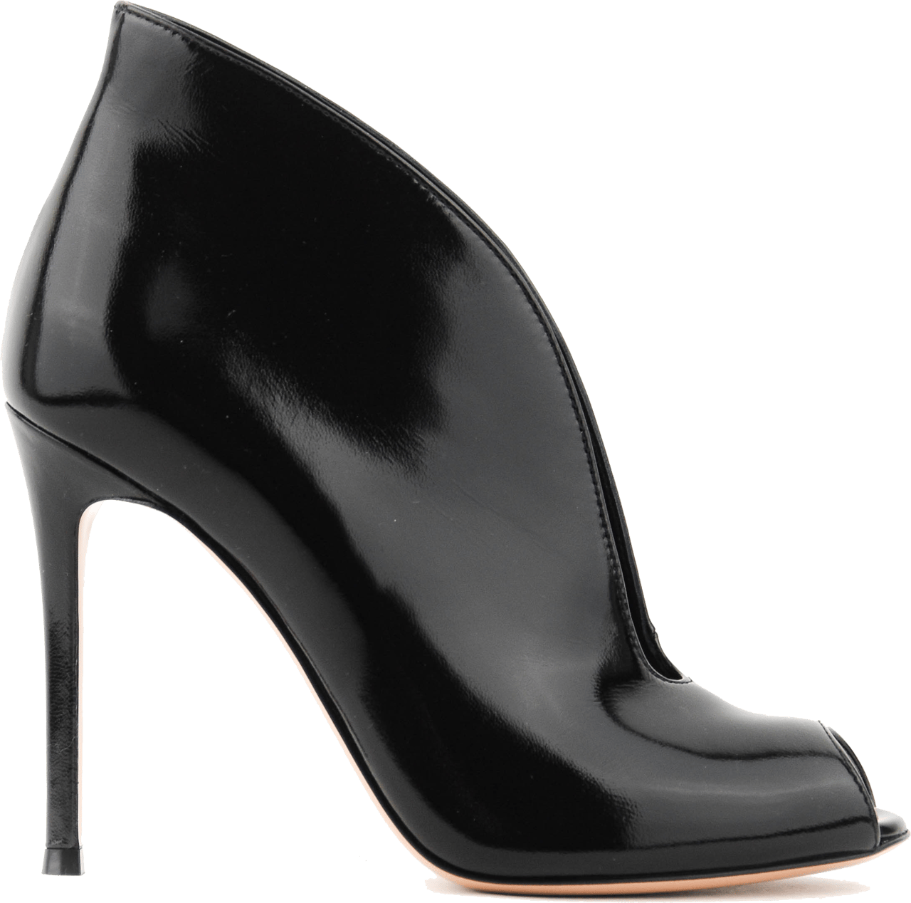 Gianvito Rossi Vamp Bootie Black Zwart