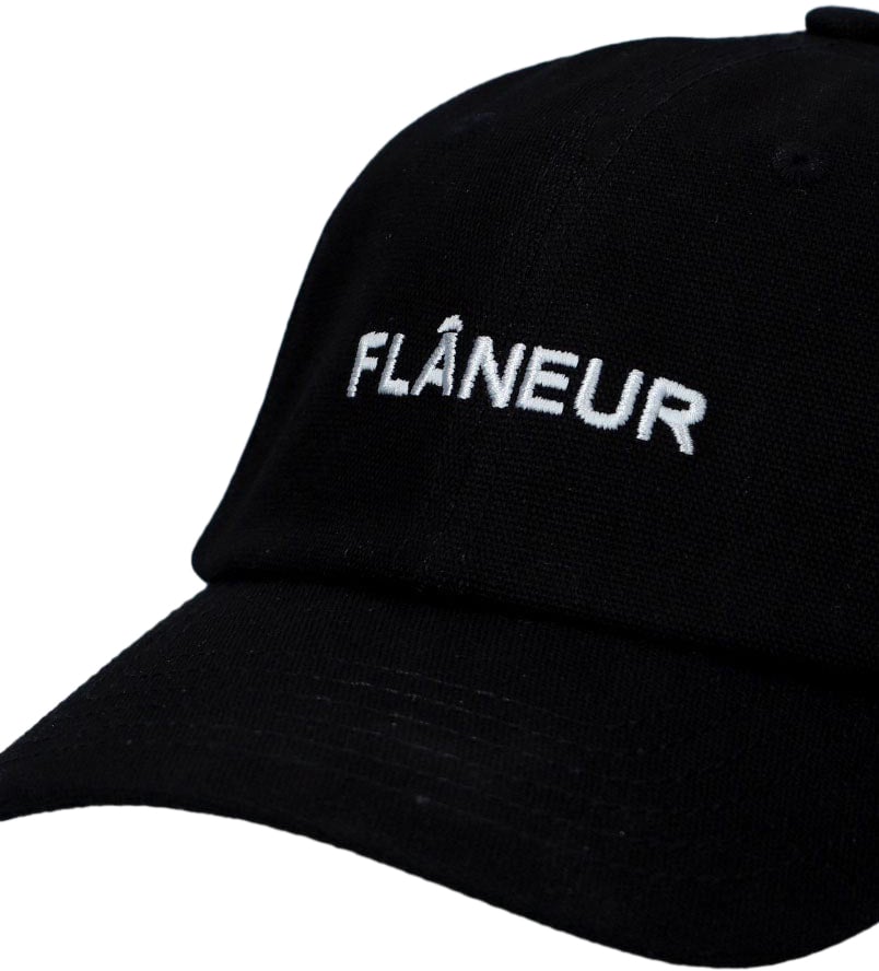FLÂNEUR Flâneur Pet Zwart Logo Cap Zwart