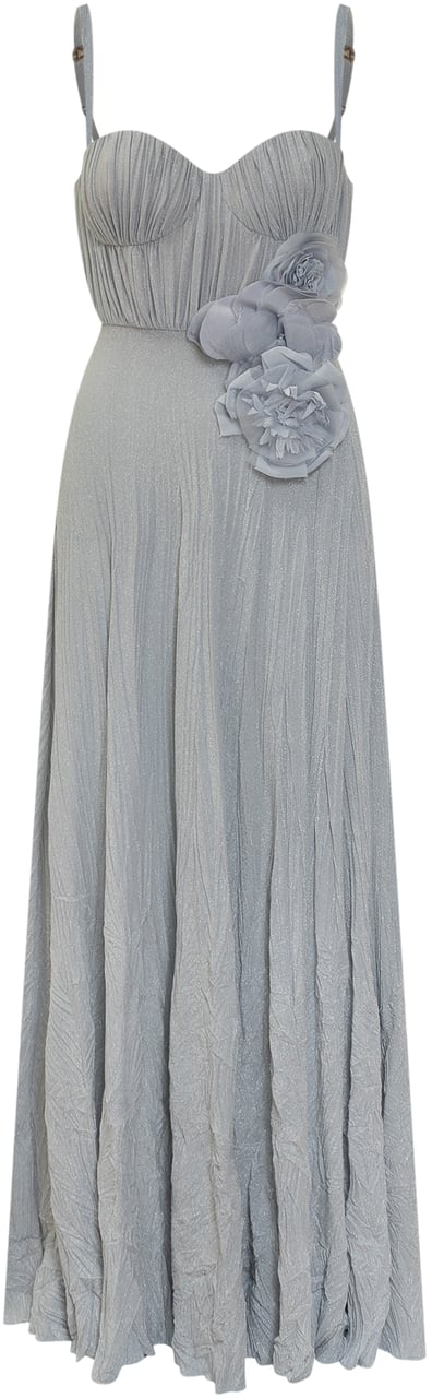 Elisabetta Franchi Abito Lungo Blauw