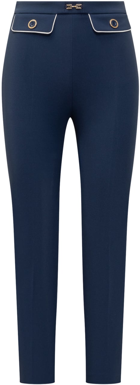 Elisabetta Franchi Pantaloni Blauw
