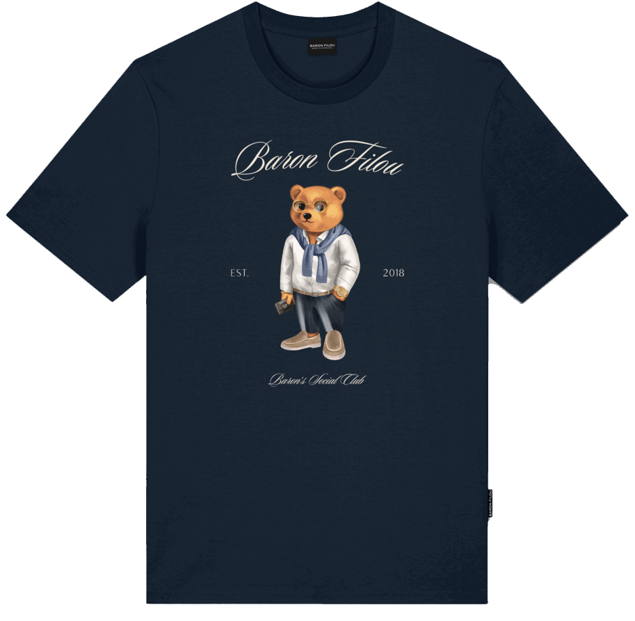 Baron Filou T-Shirt Filou CLII. Baron's Social Club Zwart