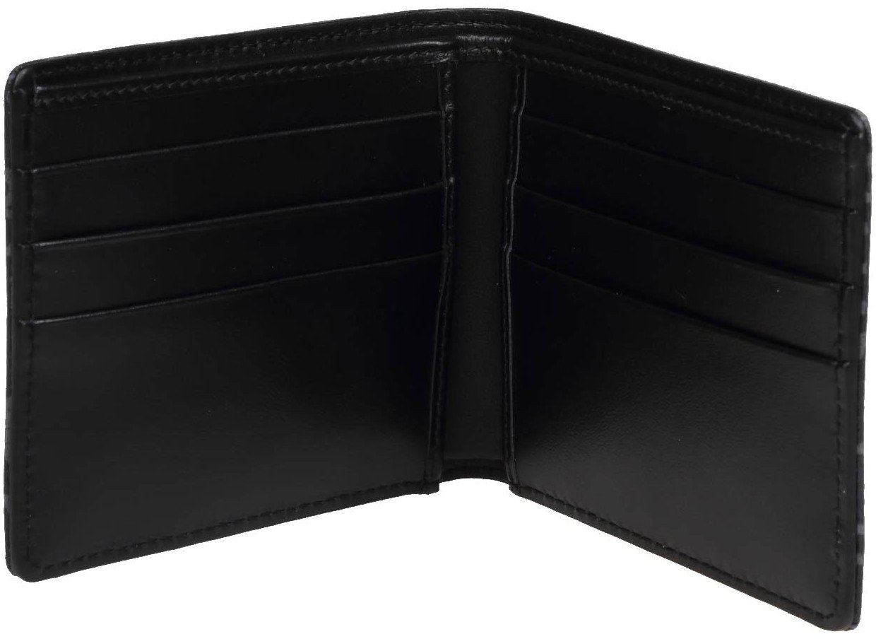 Dolce & Gabbana Dolce & gabbana wallet in jacquard fabric with logo Zwart