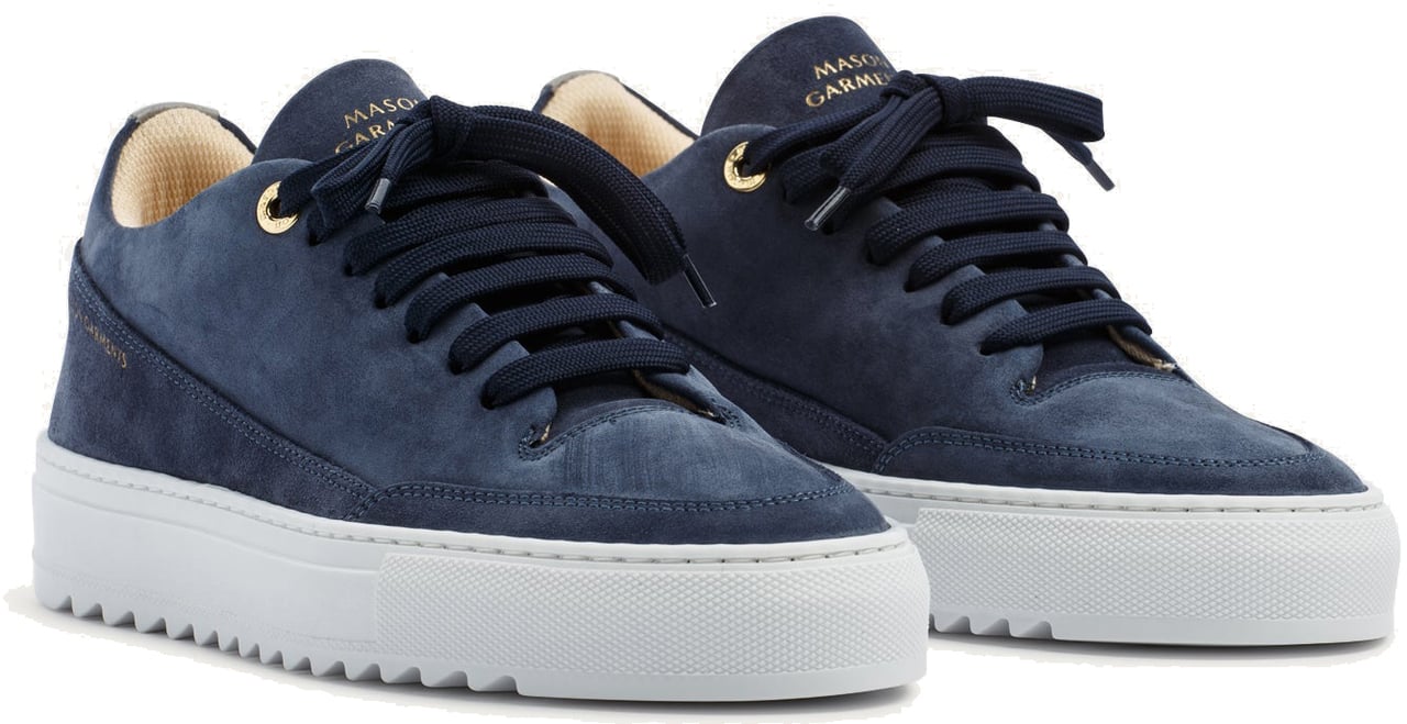 Mason Garments Torino Solido Navy Blauw