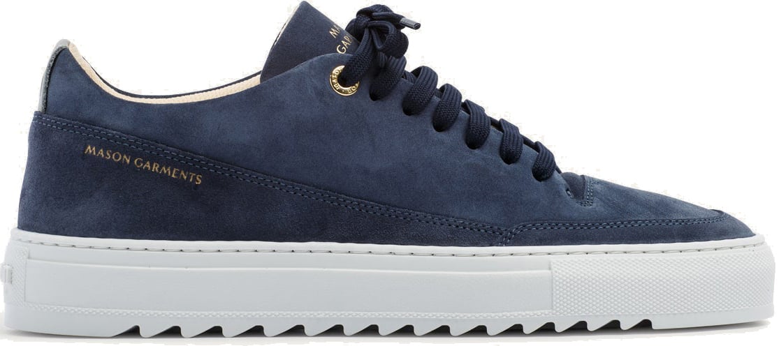 Mason Garments Torino Solido Navy Blauw