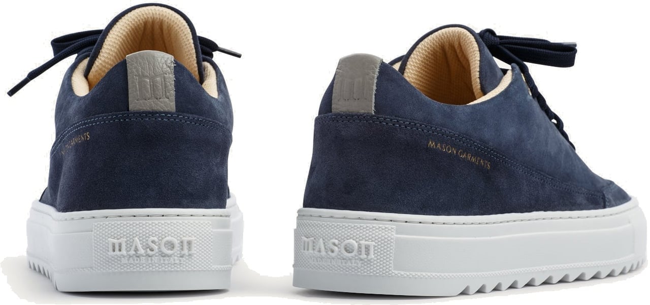 Mason Garments Torino Solido Navy Blauw