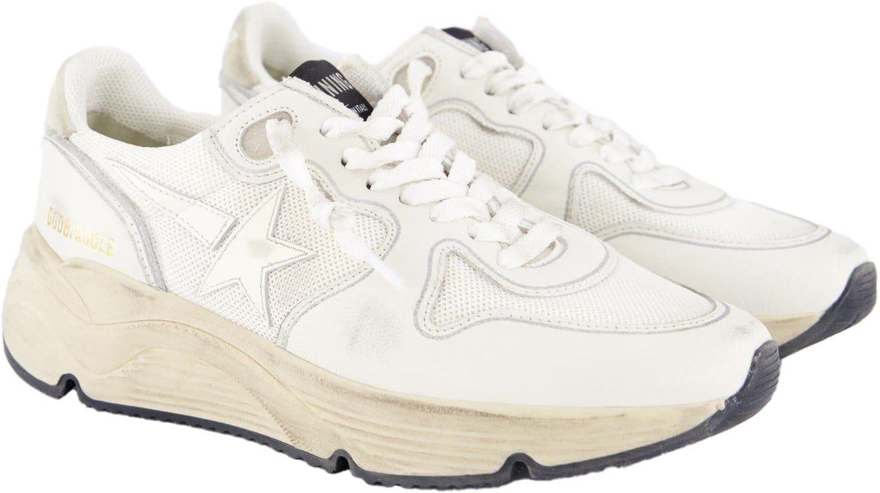 Golden Goose Dames Running Sole Sneaker Wit Wit